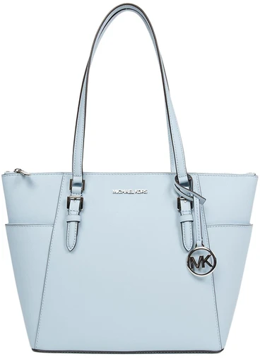 Skórzana shopperka Michael Kors 35F0SCFT3L – jasnoniebieska