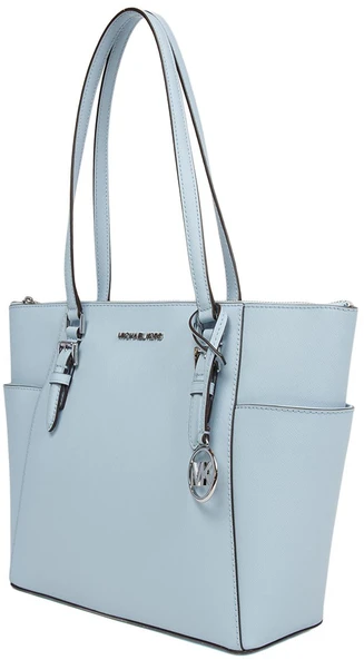 Skórzana shopperka Michael Kors 35F0SCFT3L – jasnoniebieska