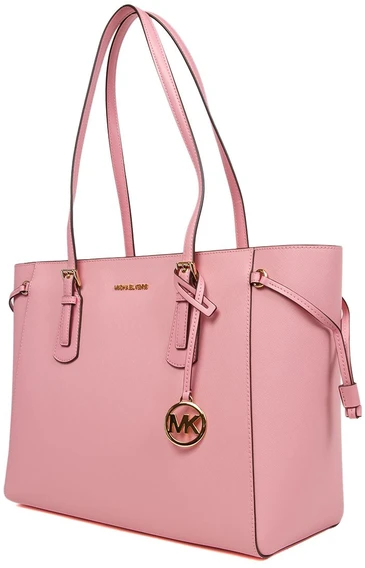 Skórzana shopperka Michael Kors 35R6GV6T7L – rožinė
