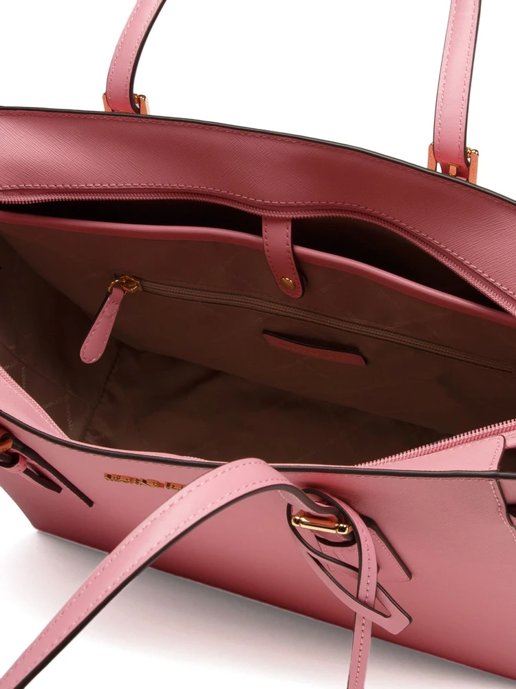 Skórzana shopperka Michael Kors 35R6GV6T7L – rožinė