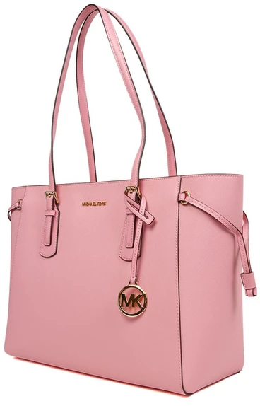 Skórzana shopperka Michael Kors 35R6GV6T7L – rožinė