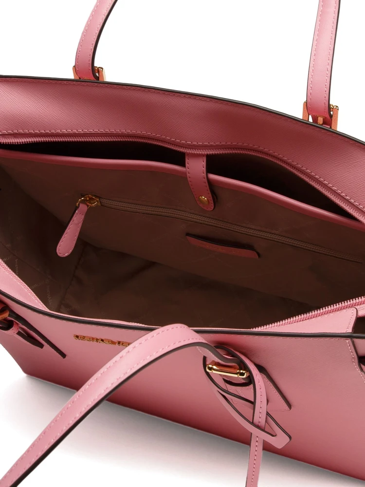 Skórzana shopperka Michael Kors 35R6GV6T7L – rožinė