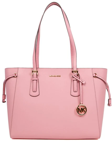 Skórzana shopperka Michael Kors 35R6GV6T7L – rožinė