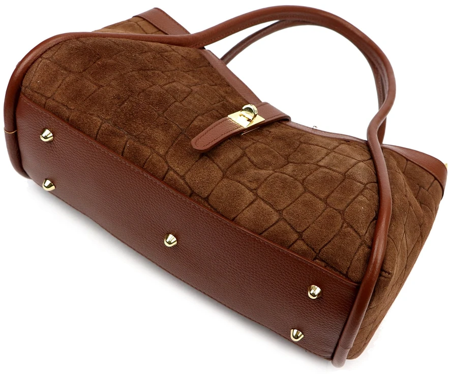 Odinė rankinė Camilla PREMIUM 10.014 CROCO su dirželiu