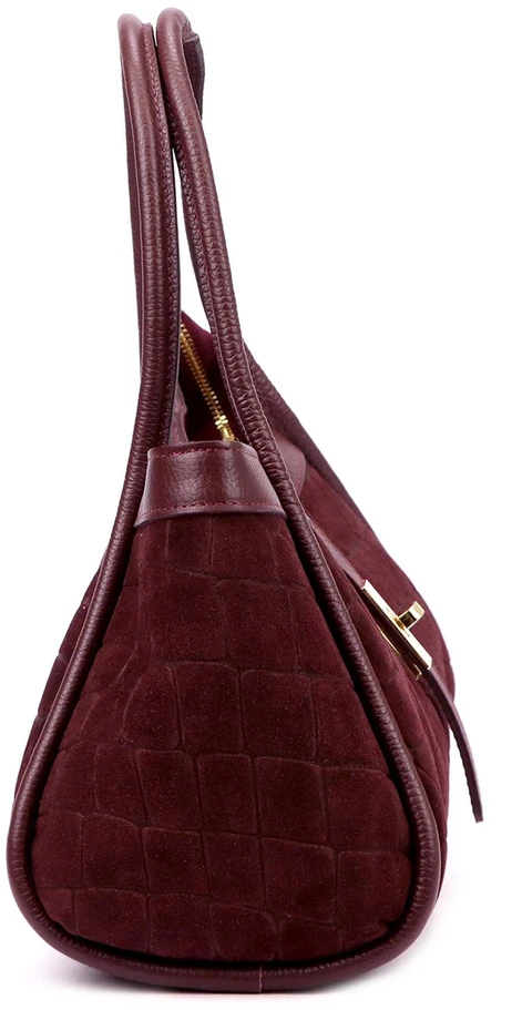 Skórzana torebka Camilla PREMIUM 10.014 CROCO su paskiem