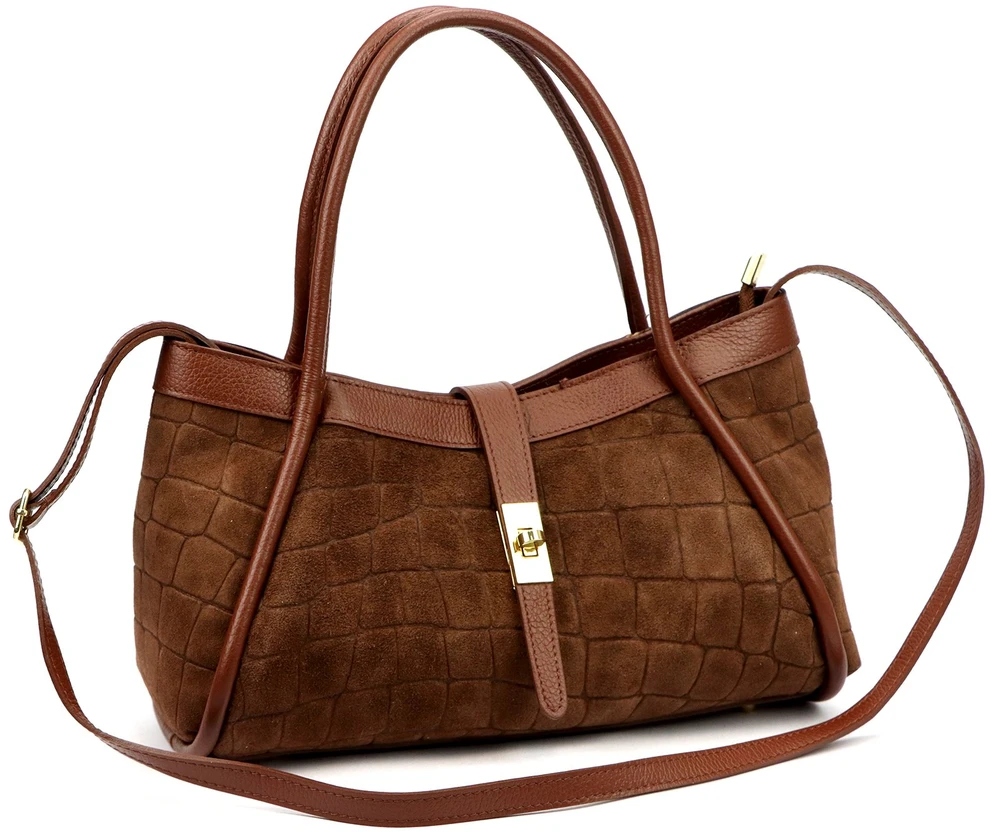 Odinė rankinė Camilla PREMIUM 10.014 CROCO su dirželiu
