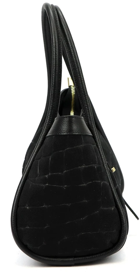 Skórzana torebka Camilla PREMIUM 10.014 CROCO su paskiem