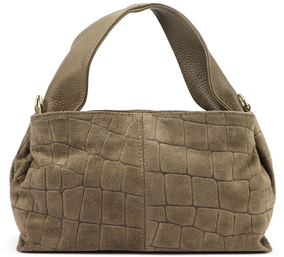 Skórzana torebka na ramię Luka 24-058 CROCO
