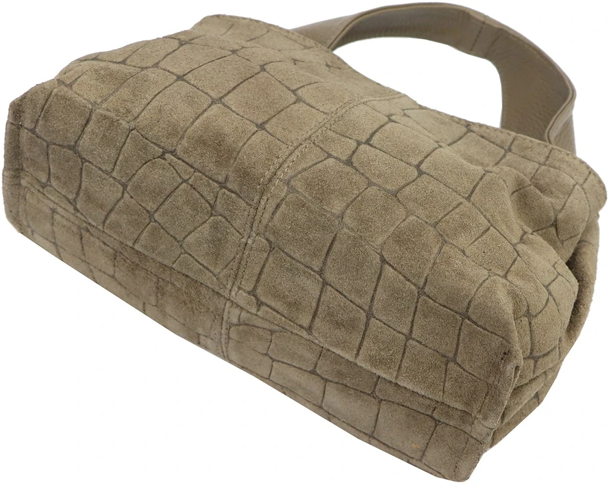 Skórzana torebka na ramię Luka 24-058 CROCO
