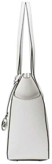 Skórzana torebka tote Michael Kors 30S2S6AT2L, optinė biel