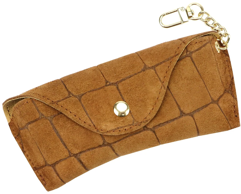 Skórzane etui na okulary CROCO Florence BRE-13