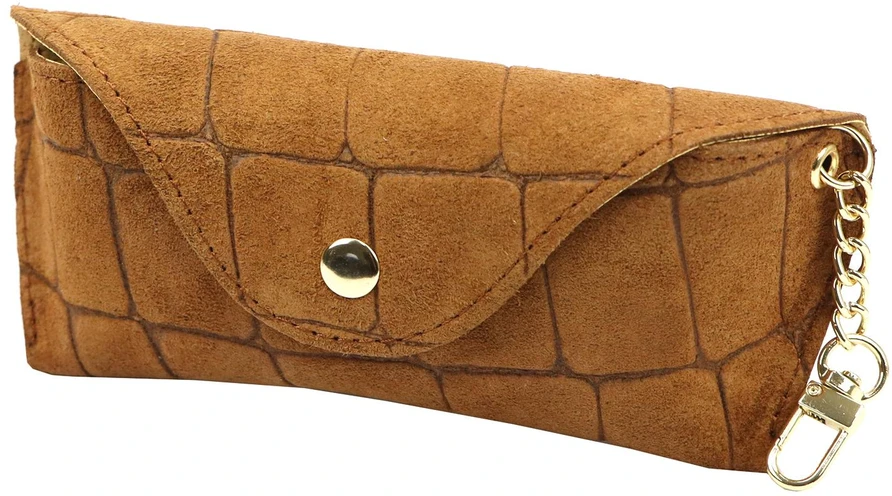 Skórzane etui na okulary CROCO Florence BRE-13