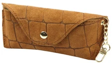 Skórzane etui na okulary CROCO Florence BRE-13