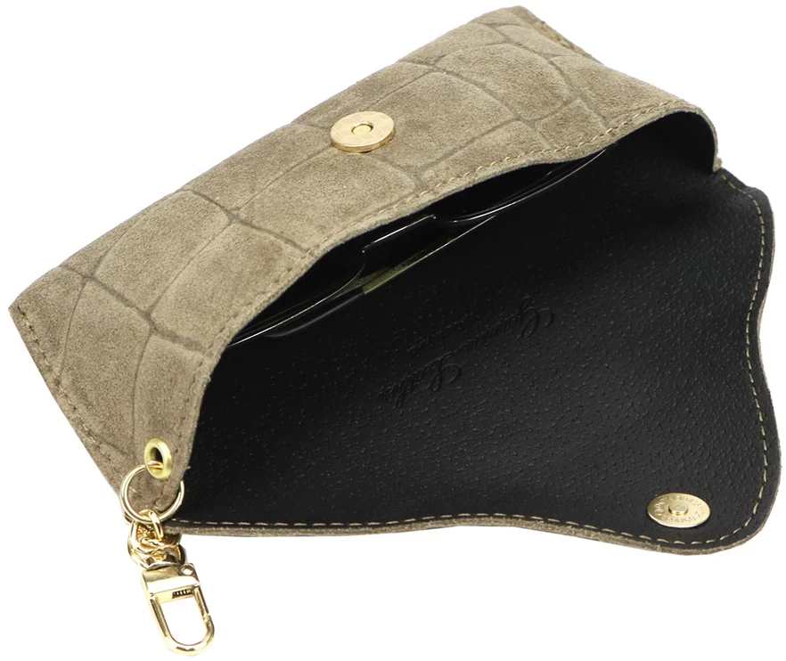 Skórzane etui na okulary CROCO Florence BRE-13