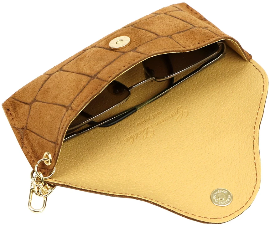 Skórzane etui na okulary CROCO Florence BRE-13