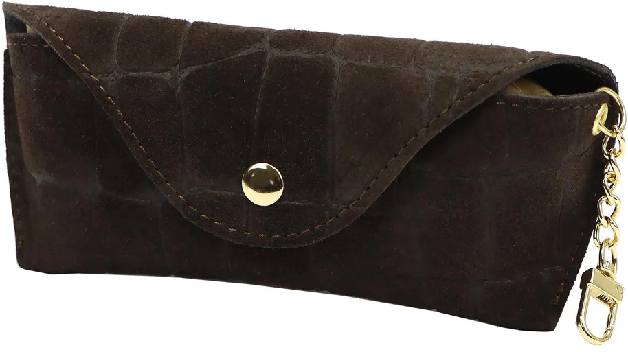 Skórzane etui na okulary CROCO Florence BRE-13
