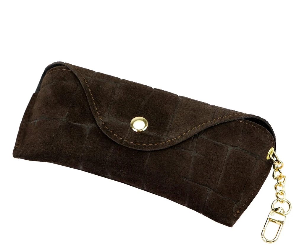 Skórzane etui na okulary CROCO Florence BRE-13