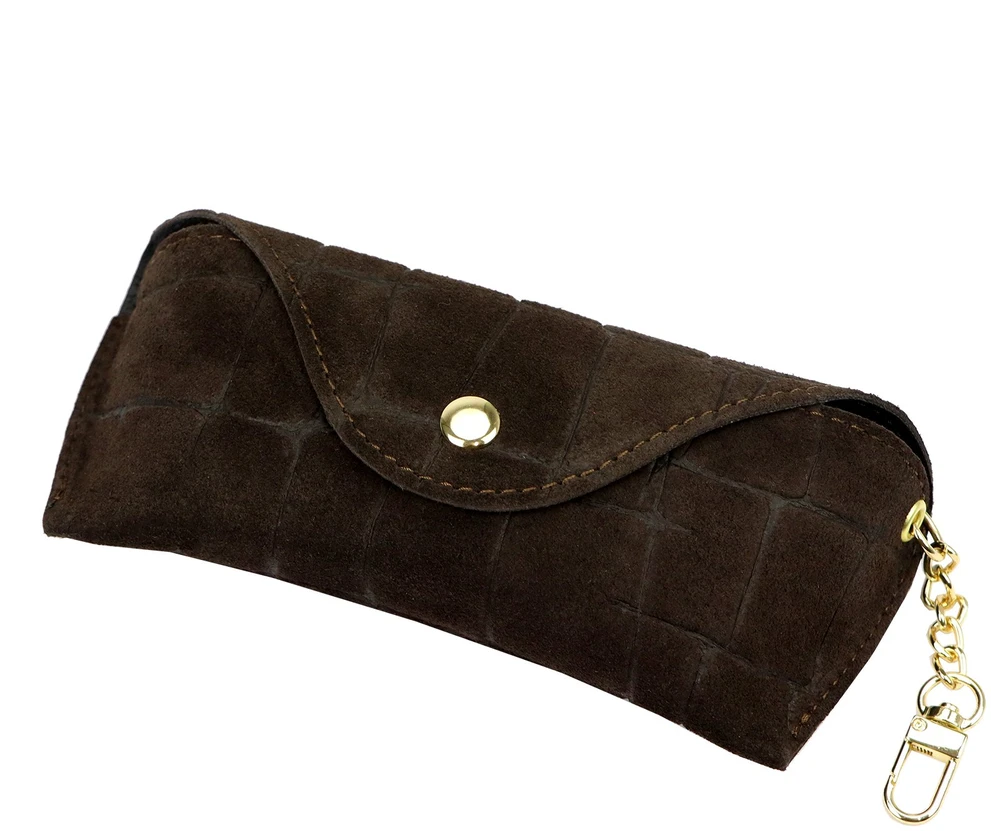Skórzane etui na okulary CROCO Florence BRE-13