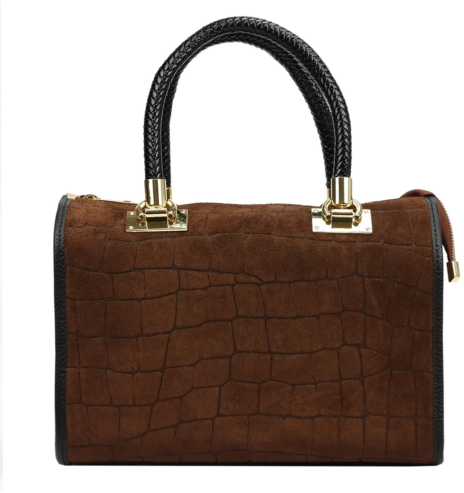 Odinis krepšys Camilla PREMIUM 10.019 CROCO su dirželiu