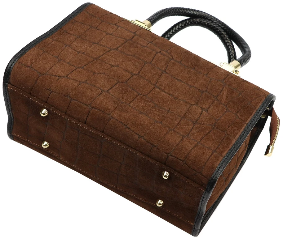 Odinis krepšys Camilla PREMIUM 10.019 CROCO su dirželiu