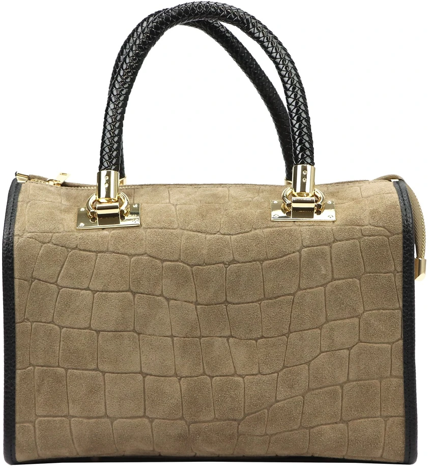 Skórzany kuferek Camilla PREMIUM 10.019 CROCO su paskiem