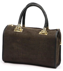 Skórzany kuferek Camilla PREMIUM 10.019 CROCO su paskiem