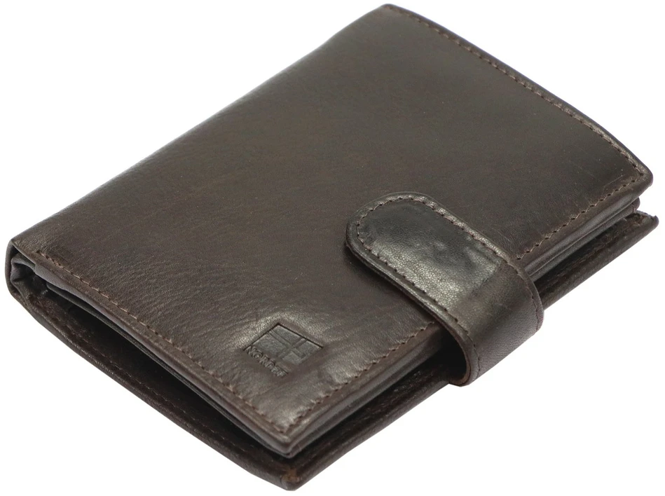 Skórzany męski portfel Nordee ADL01-N4L-BPull