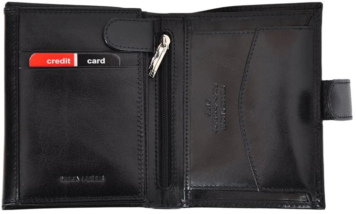 Vyriška odinė piniginė Pierre Cardin 326A, juoda