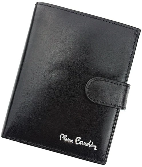 Vyriška odinė piniginė Pierre Cardin 326A, juoda