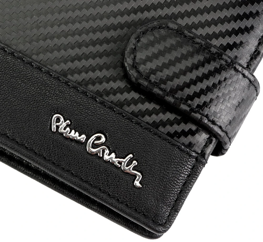 Vyriška odinė piniginė Pierre Cardin YS607 324A juoda