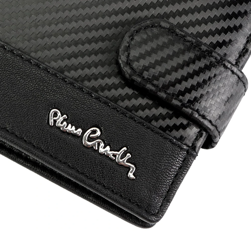 Vyriška odinė piniginė Pierre Cardin YS607 324A juoda
