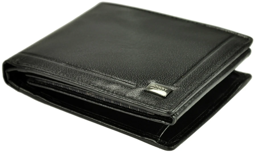 Skórzany męski portfel Rovicky PC-103-BAR RFID