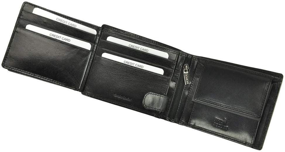 Skórzany męski portfel Rovicky PC-103-BAR RFID