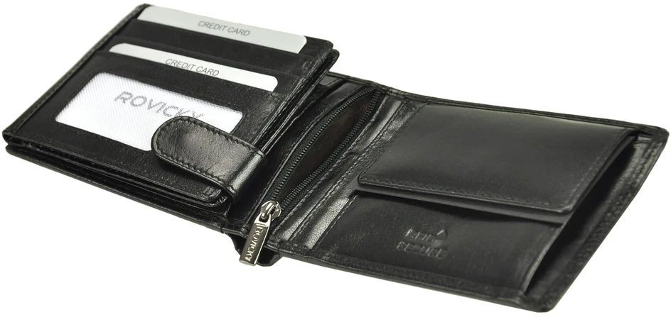 Skórzany męski portfel Rovicky PC-103-BAR RFID