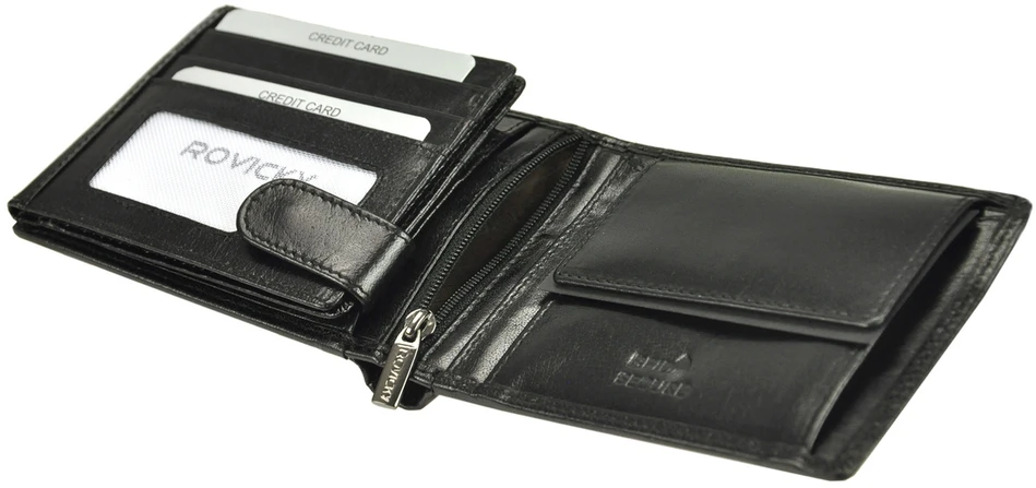 Skórzany męski portfel Rovicky PC-103-BAR RFID