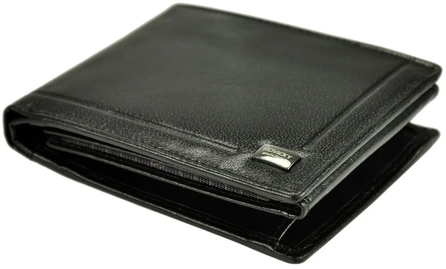 Skórzany męski portfel Rovicky PC-103-BAR RFID