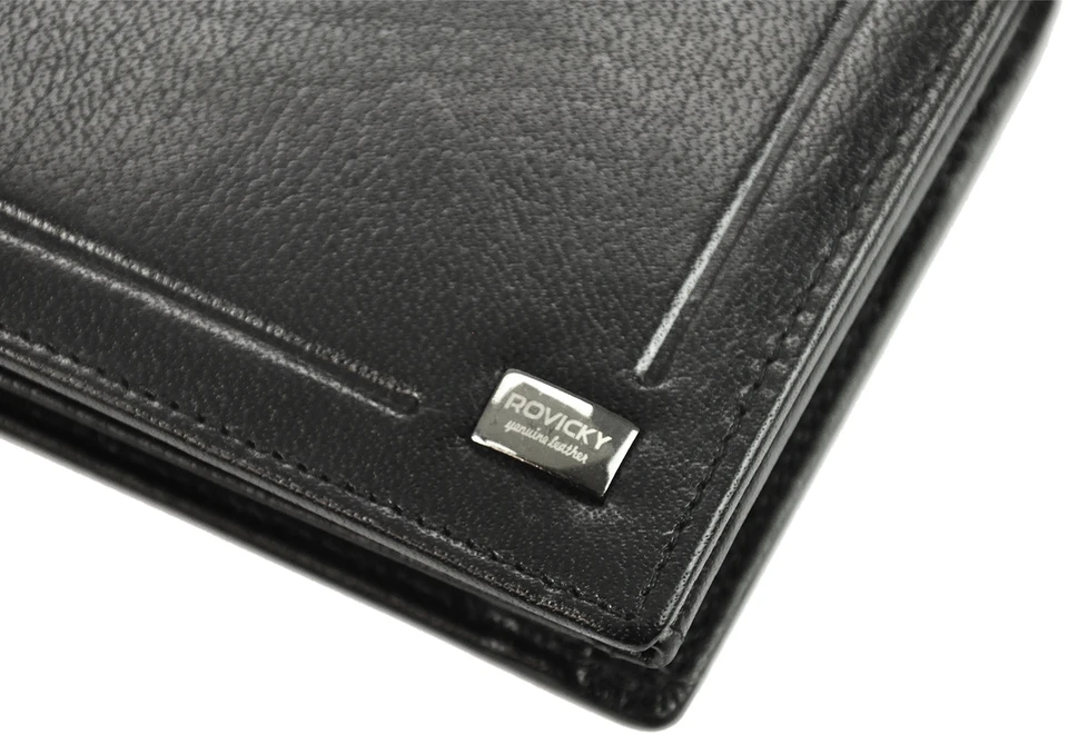 Skórzany męski portfel Rovicky PC-103-BAR RFID