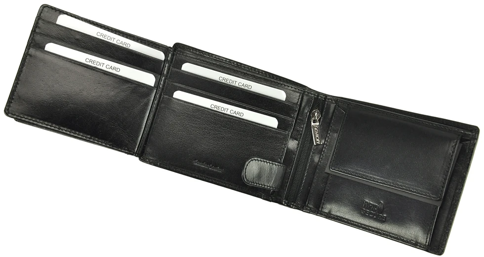Skórzany męski portfel Rovicky PC-103-BAR RFID