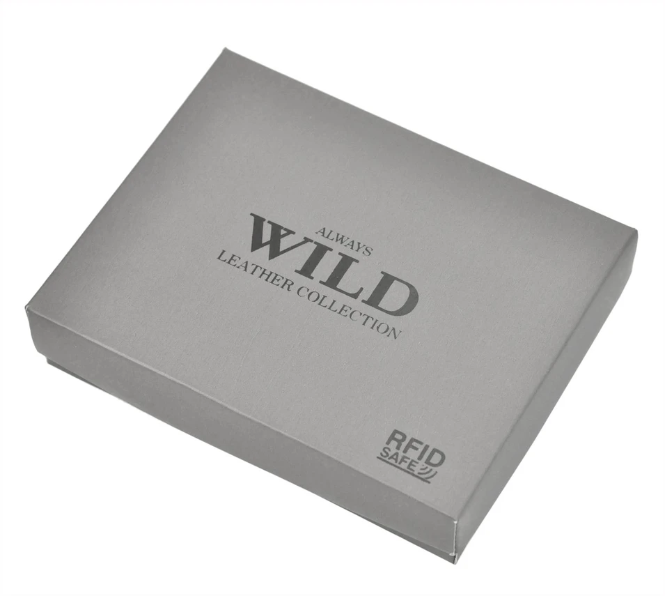 Always Wild „Wild N0035-CHM“ RFID odinė vyriška piniginė