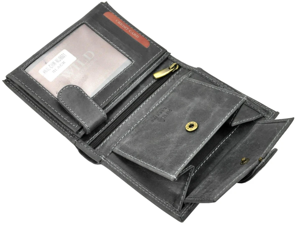 Skórzany męski portfel Wild N4L-CHM-NL RFID