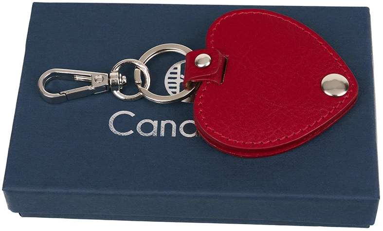 Skórzany Pakabutis serce su Twoim napisem personalizowany prezent E25s165
