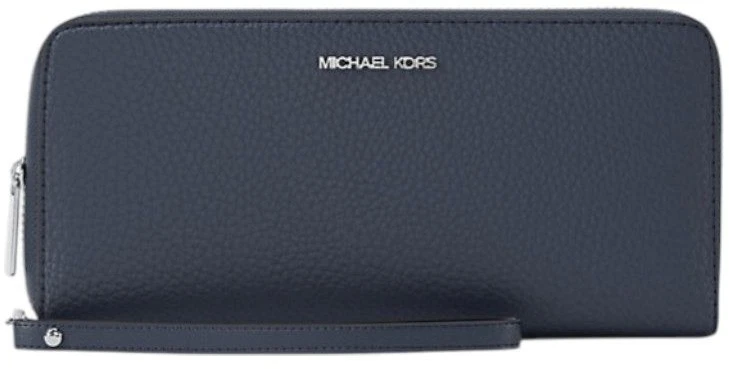 Skórzany portfel damski Michael Kors 35F7STVE7L – tamsiai mėlyna