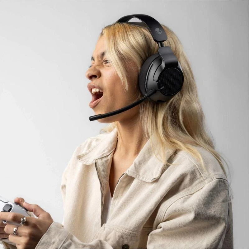 Skullcandy Crusher PLYR 720 Bluetooth Belaidės Over-ear Ausinės with Mic, BT 5.3, skirta XBOX, Juodas EU (S6PXW-T964)