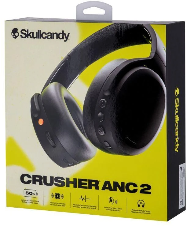 Skullcandy Crusher ANC2 Belaidės Tikrai Juodos Ausinės