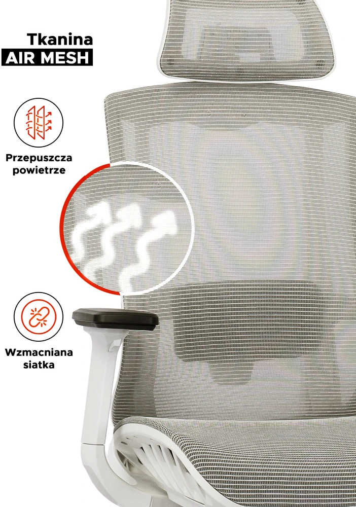 SKY ergonomiška pasukama biuro kėdė, smėlio spalvos, moderni