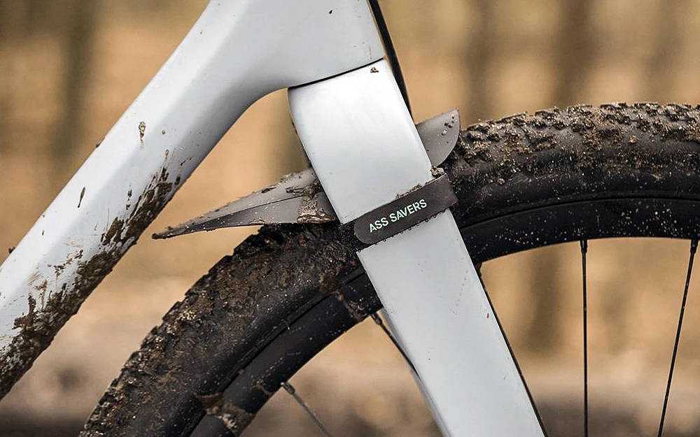 None Ass Savers Mudder Mini Gravel priekinis purvasaugis - juodas