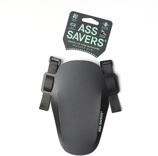 None Ass Savers Mudder Mini Gravel priekinis purvasaugis - juodas