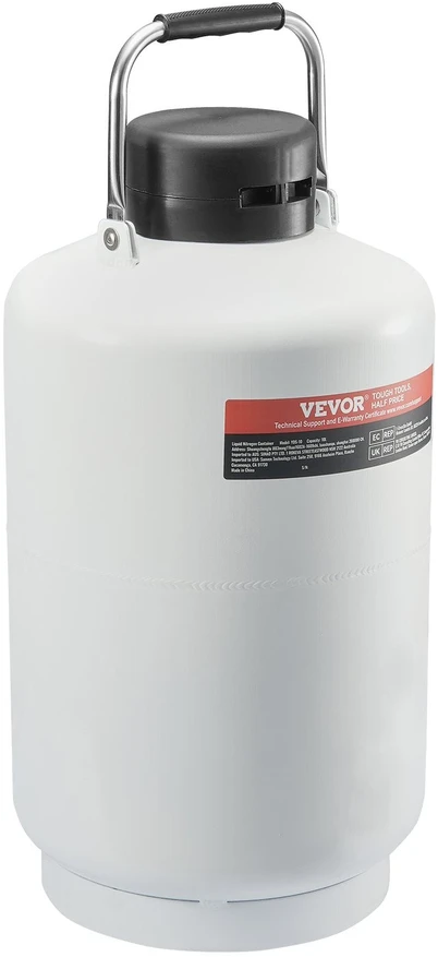 VEVOR Skysto azoto talpykla 10 L aliuminio lydinio