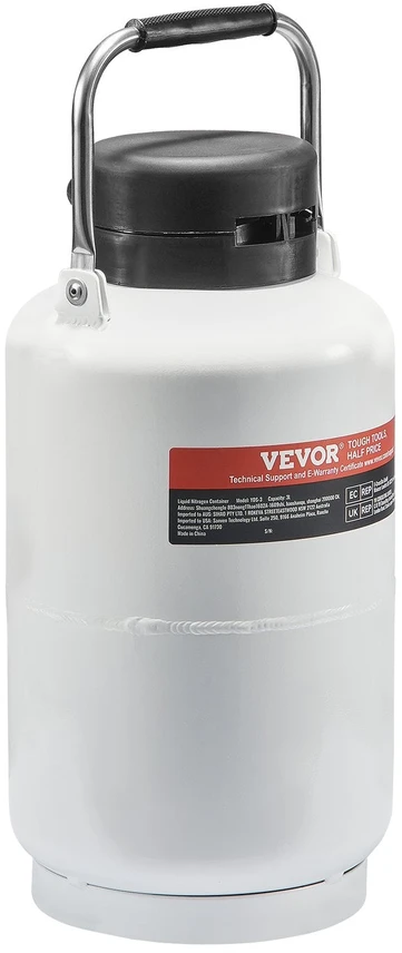 VEVOR Skysto azoto talpa 3 L aliuminio lydinys