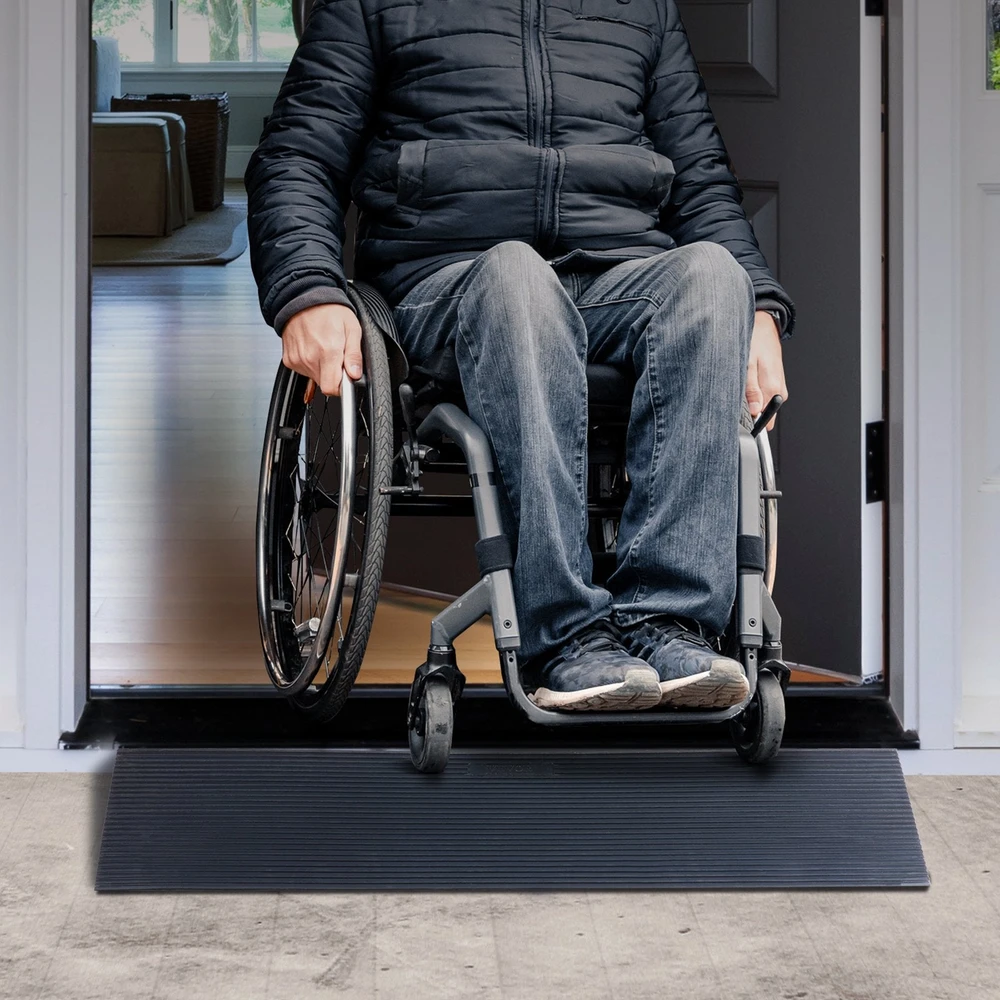 Vevor 1.2 cm reguliuojama rampa robotams ir vežimėliams